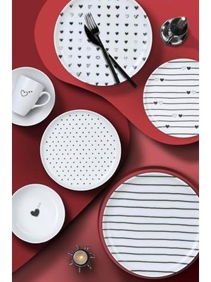 CINARSTORE Porselen Pretty 2 Parça 15 cm Kase