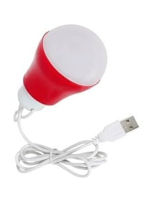 CINARSTORE Power USB Kablolu 5 Watt Beyaz LED Ampul%90 Enerji Tasarrufu Renkli