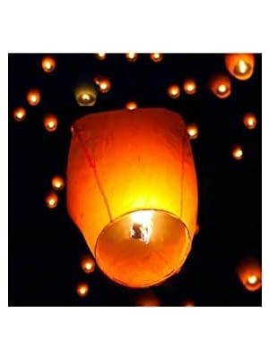 Gece Gökyüzü Dilek Feneri Dilek Balonu Büyük Uçan Romantik 3 Adet