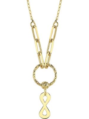 Hakan Mücevherat Sonsuzluk Minimal 14 Ayar Altın Kolye