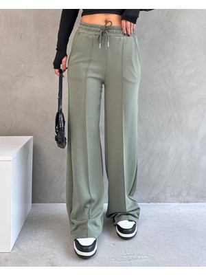 Betnur Kadın Modal Kumaş Önü Çımalı Palazzo Eşofman