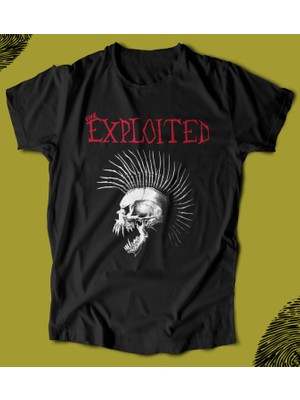 Butişört 'the Exploited - Punk'  Baskılı 'regular-Fit' Unisex Tişört