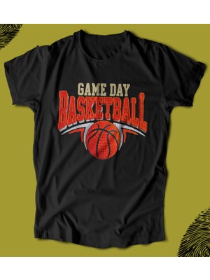 Butişört 'basketbol - Game Day - Oyun Günü - Nba'  Baskılı 'regular-Fit' Unisex Tişört