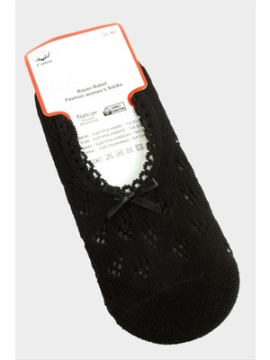 Zero Storozal Dantel Babet Çorap-Krem