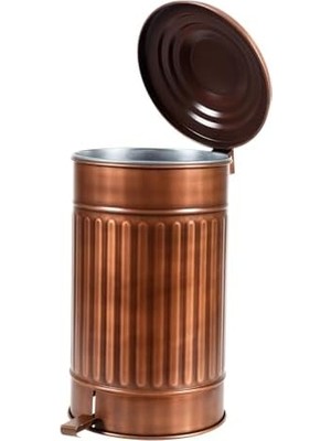 CINARSTORE Pedallı Çöp Kovası Bakir 30 Lt