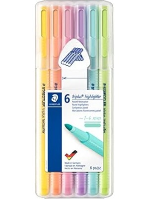 362 Csb6 Triplus Textsurfer Pastel Fosforlu Kalem 6'lı Set