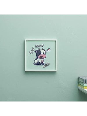 CINARSTORE Bebek Odası Için Sevimli Inek Tasarımlı Çerçeve