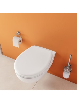 CINARSTORE S10 109-003-901 Klozet Kapağı Oval Form Nuvoplast Beyaz