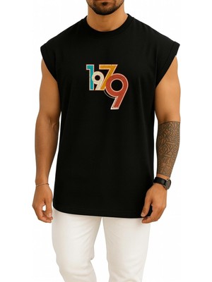 Bahriyeli Collection Oversize 1979 Retro Göğüs Baskılı Atlet