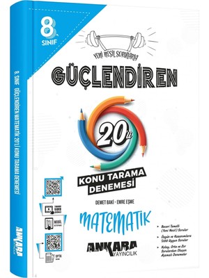 8.⁠ ⁠sınıf Güçlendiren Matematik 20'li Konu Tarama Denemesi