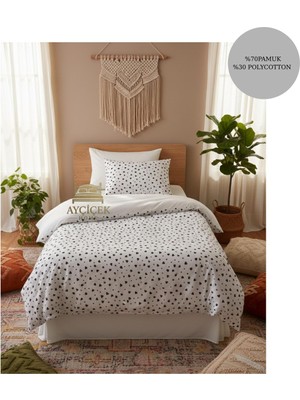Ayçiçek Home Tek Kişilik Nevresim Takımı 100/200 Lastiksiz Çarşaf 160/215 Yorgan Ölçüsü