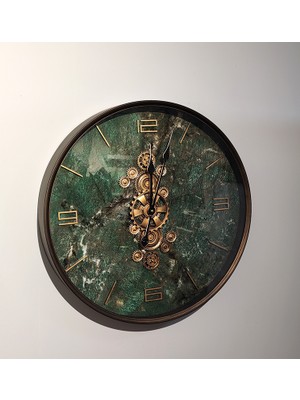 Avensyy Özel Tasarım Metal Çarklı Duvar Saat