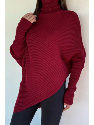 Gülseli Kadın Boğazlı Triko Kazak P-00020200