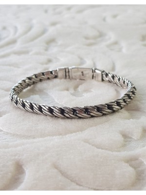 Canka İthal Erkek Gümüş Bileklik