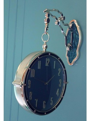 Avensyy Duvara Asmalı Istasyon Saati ALK1593 Dekoratif Hediyelik