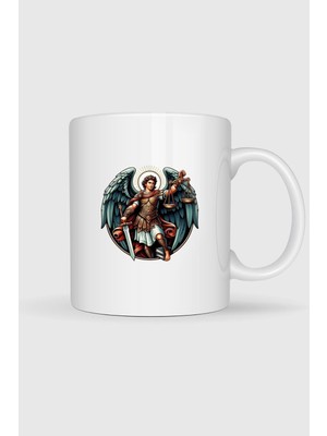 Bahriyeli Collection  Saint Michael Melek Baskılı Kupa Bardak