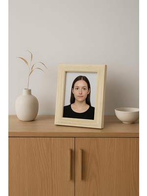 CINARSTORE Ahşap Resim Çerçevesi 3'lü Set Halinde 5 x 7.6 cm Boyutunda