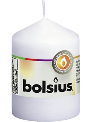 Beyaz Renginde Blok Mum - 80/58MM - 17 Saat Yanma Süresi