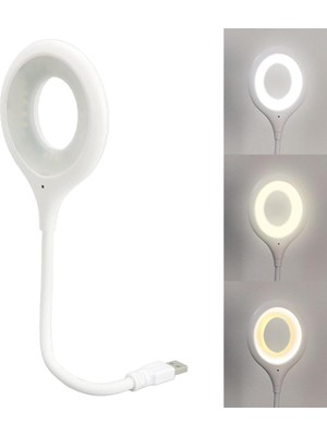 Sesle Kontrol 3 Renk Işık Modlu Akrobat USB LED Kitap Okuma Işığı, USB Gece Işığı Lambası, 20 Led, Sesle Kontrol Masası Işığı, Ses Komutları Açıklamada Mevcuttur