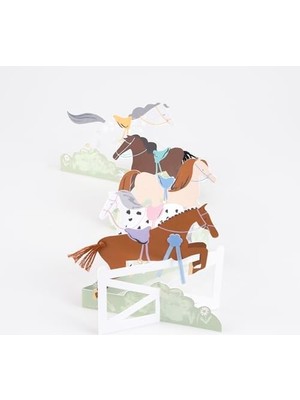 - Concertina Card - Atlar Tebrik Kartı