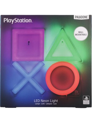 CINARSTORE Playstation LED Neon Işık - Oyun Odası Için Resmi Lisanslı Duvar Lambası, Kontrol Simgesi, Ruh Hali Aydınlatma Ofis Dekoru |