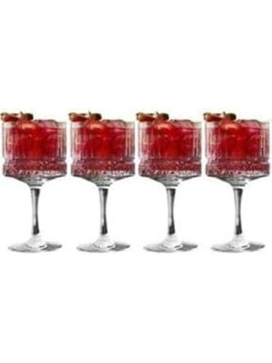 CINARSTORE Beyaz 4lü  Ayaklı Bardak 440437 440437E 80678470437