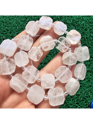 Kare Kristal Kuvars Taşı 15X15 mm