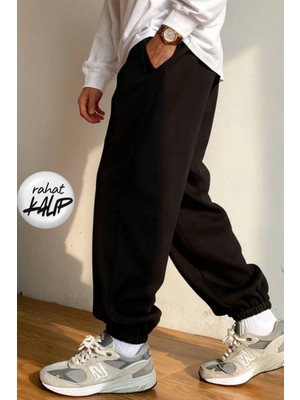 BSBSPOR Içi Şardonlu Paçası Lastikli Bol Kalıp Rahat Eşofman Altı Erkek / Kadın Uyumlu