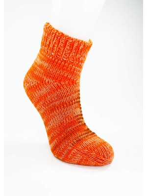 ModaSize El Örgüsü Kışlık Şık Kadın Yün Patik D14