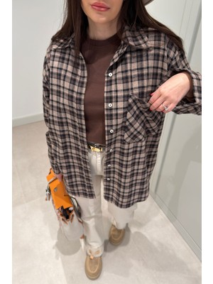 Magarde Ekose Oduncu Gömlek- Bej