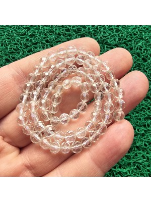 Faset Küre Kristal Kuvars Taşı 5 mm