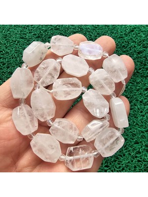 Dikdörtgen Kristal Kuvars Taşı 13X19 mm