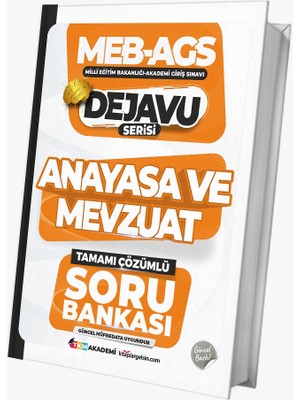 Meb-Ags Mevzuat ve Anayasa Tamamı Çözümlü Soru Bankası Kasırga Serisi – Tkm Akademi