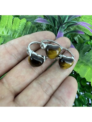 Kalp Yüzük Kaplan Gözü Taşı 2.5-3 cm