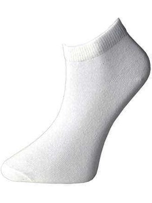 ModaSize Beyaz Kadın Bilek Çorap 3 Çift