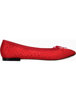 Repetto Cendrillon Saten Balerin Ayakkabı Kristal Taşlı, Fiyonk Detaylı, Fransız El Işçiliği