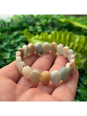 Doğal Amazonit Taşı Bileklik