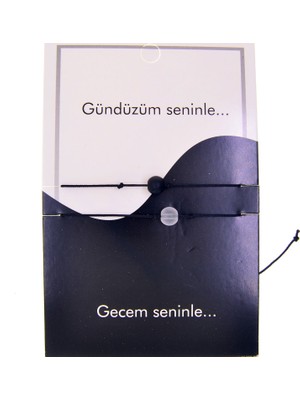 Tuncel Store Altın Renk Gündüz Gece Arkadaş Şans Bilekliği - 2689