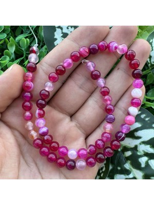 Küre Pembe Akik Taşı 6mm