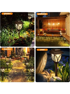 Dinç Store 44 6'lı Solar Bahçe Aydınlatması Beyaz Işık MZ-304 DINÇSTORE-4522