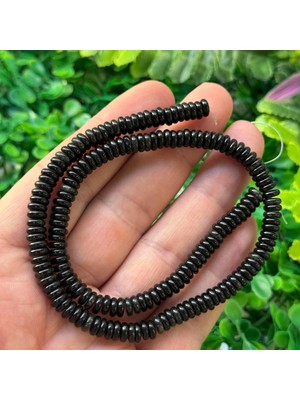 Rondela Gold Obsidyen Taşı 6x2 mm