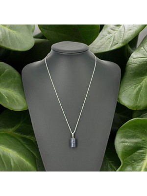 Küçük Silindir Lapis Taşı Kolye