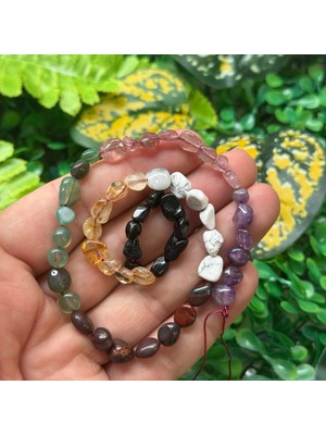 Amorf Oniks, Sitrin, Havlit, Kaplan Gözü, Akik, Gül Kuvars, Ametist Çakra Taşları