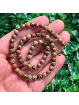 Küre Faset Kesim Unakit Taşı 6 mm