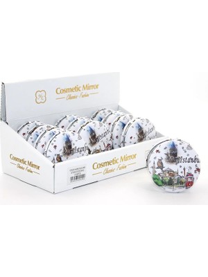 Dinç Store 44 Taşlı Istanbul Tasarımı El Aynası Kalın ALK2489 DINÇSTORE-4522