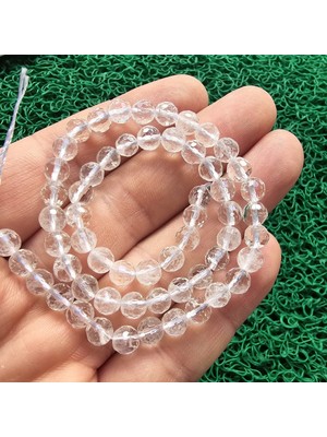 Faset Küre Kristal Kuvars Taşı 6 mm