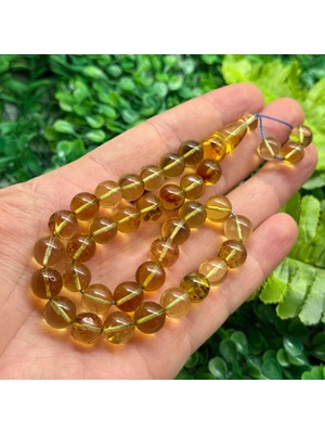 10 mm Küre Kaliningrad Kehribar Tesbih