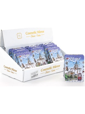 Dinç Store 44 Taşlı Istanbul Tasarımı El Aynası Ince ALK2914 DINÇSTORE-4522