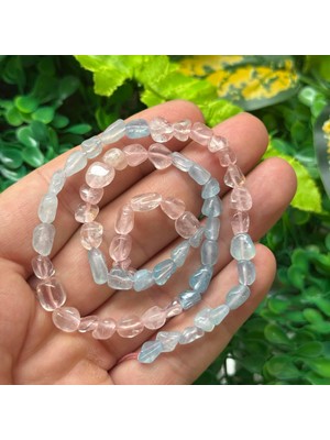 Amorf Akuamarin, Pembe Kuvars Çakra Taşları