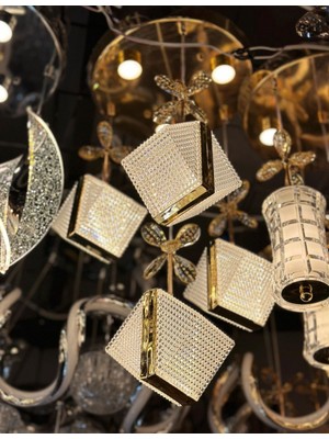 Yeni Model 4 Sarkıt Lüx LED Avize 3 Işık Seçeneği